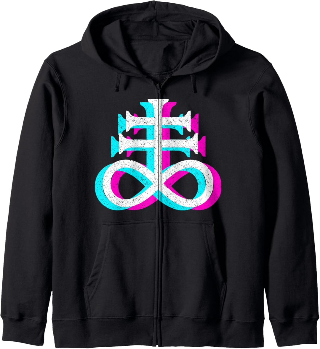 Okkulter Satanismus Hexerei Horror Gothic Satanic Kapuzenjacke