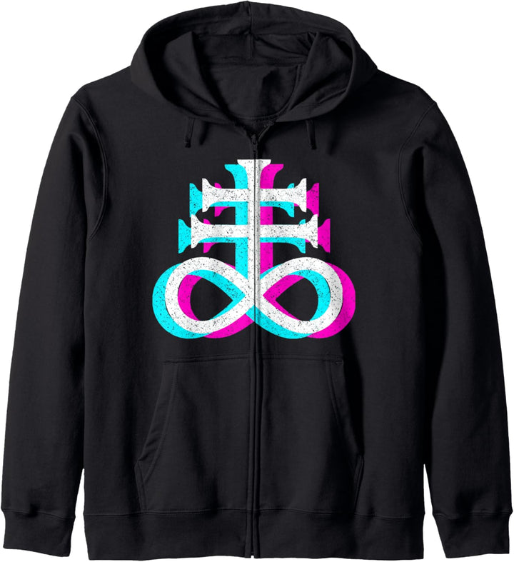 Okkulter Satanismus Hexerei Horror Gothic Satanic Kapuzenjacke