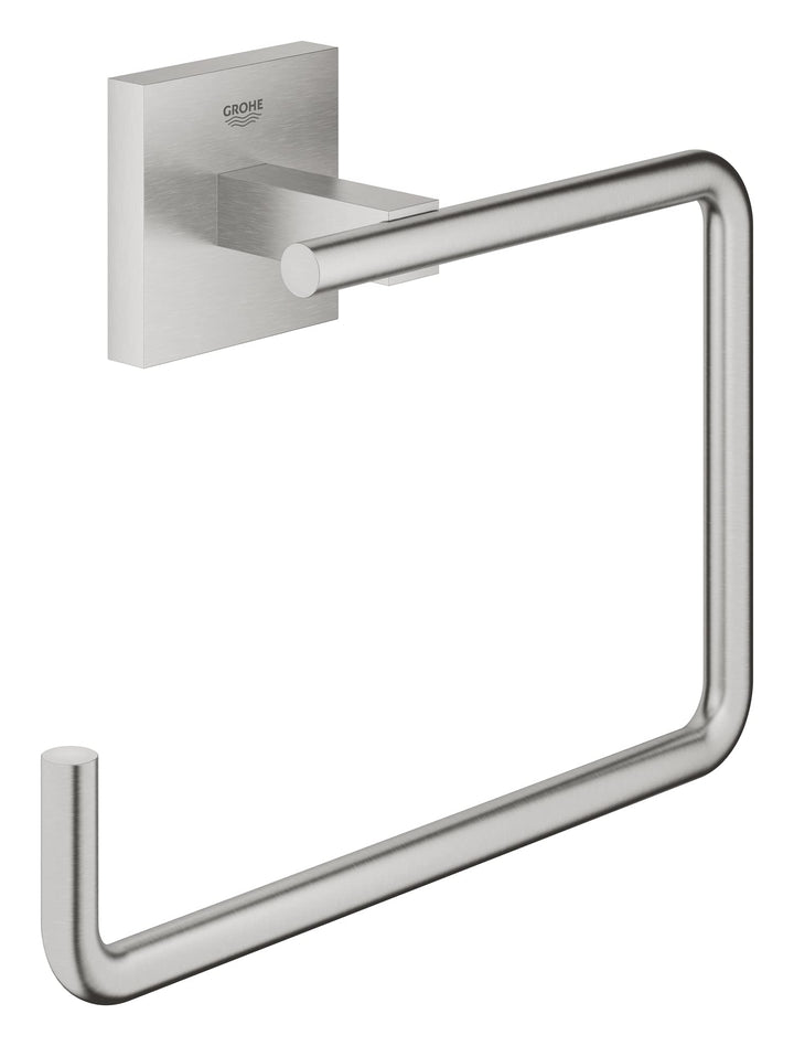 GROHE Start Cube - Handtuchring (verdeckte Befestigung, Material: Metall), supersteel, 40975DC0, Sup