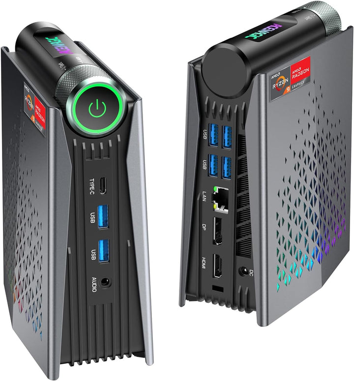 ACEMAGICIAN RGB Mini PC Gaming AMD Ryzen 9 6900HX (8C/16T,bis zu 4,9 GHz), 16GB DDR5 512GB NVME PCIe