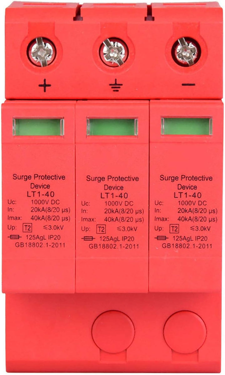 3P 3,0KV DC-Überspannungsschutz-Ableitergerät für Blitzschutz (2pcs 3p40ka) 2pcs 3P 40kA, 2pcs 3P 40