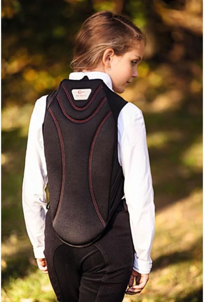 Kerbl Kinder Rückenschutz-Weste Protectosoft, Reitweste Schwarz M Schwarz, M Schwarz