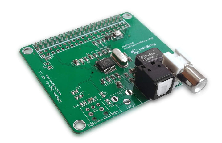 HiFiBerry Digi+ Standard Version - Digitale Soundkarte für Raspberry Pi 2 Modell B/B+ / A+ mit Tosli
