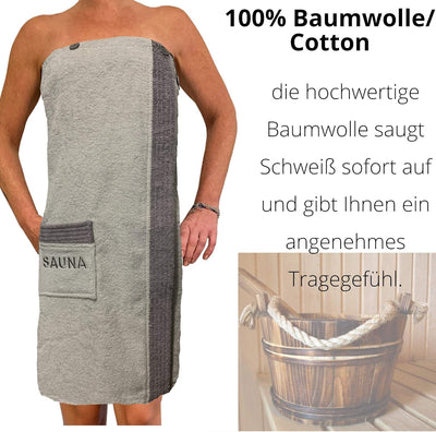 Sauna Frottee Kilt Sarong M-XXL Damen JEMIDI 100% Baumwolle Saunakilt Saunasarong Saunatuch (Damen D