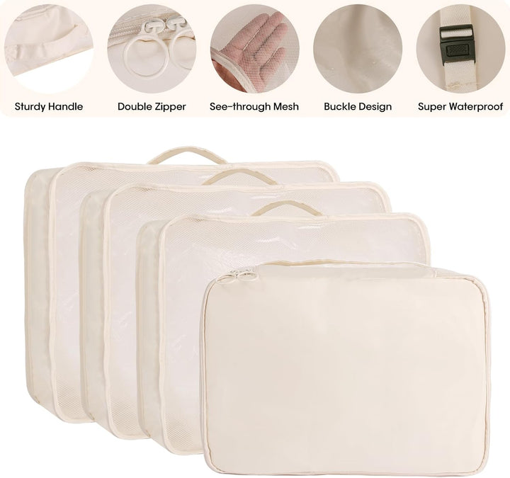 MosaiRudo 8-teilig Koffer Organizer Set, Packing Cubes, Packwürfel für Urlaub &amp; Business,Reise Organ