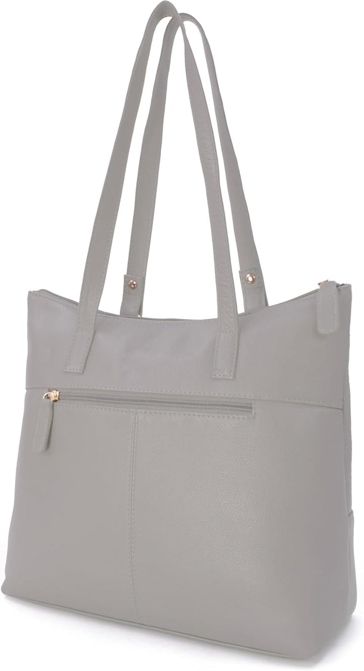 Catwalk Collection Handbags - Damen Schultertasche Mittelgross/Gross - Handtasche Tote Bag - Gestepp