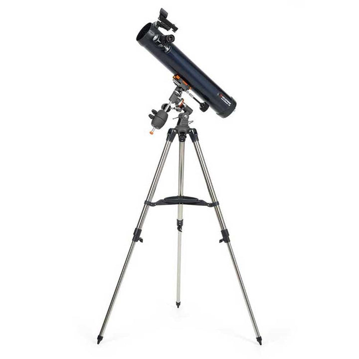 Celestron 31035 AstroMaster 76EQ Newtonsches Spiegelteleskop - mit Zwei Okularen, höheneinstellbarem