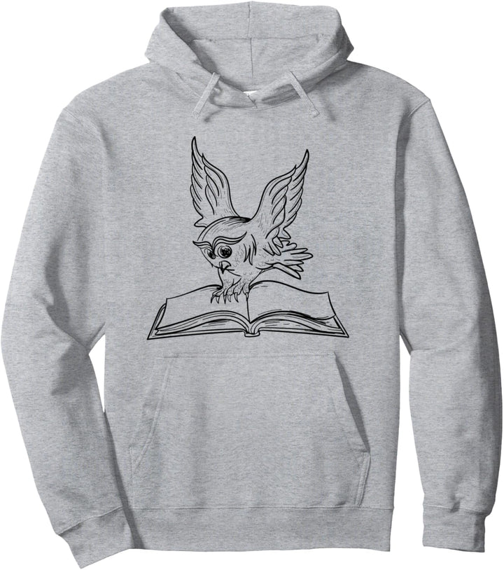 Eulen und Bücher Lesewaldtier Pullover Hoodie