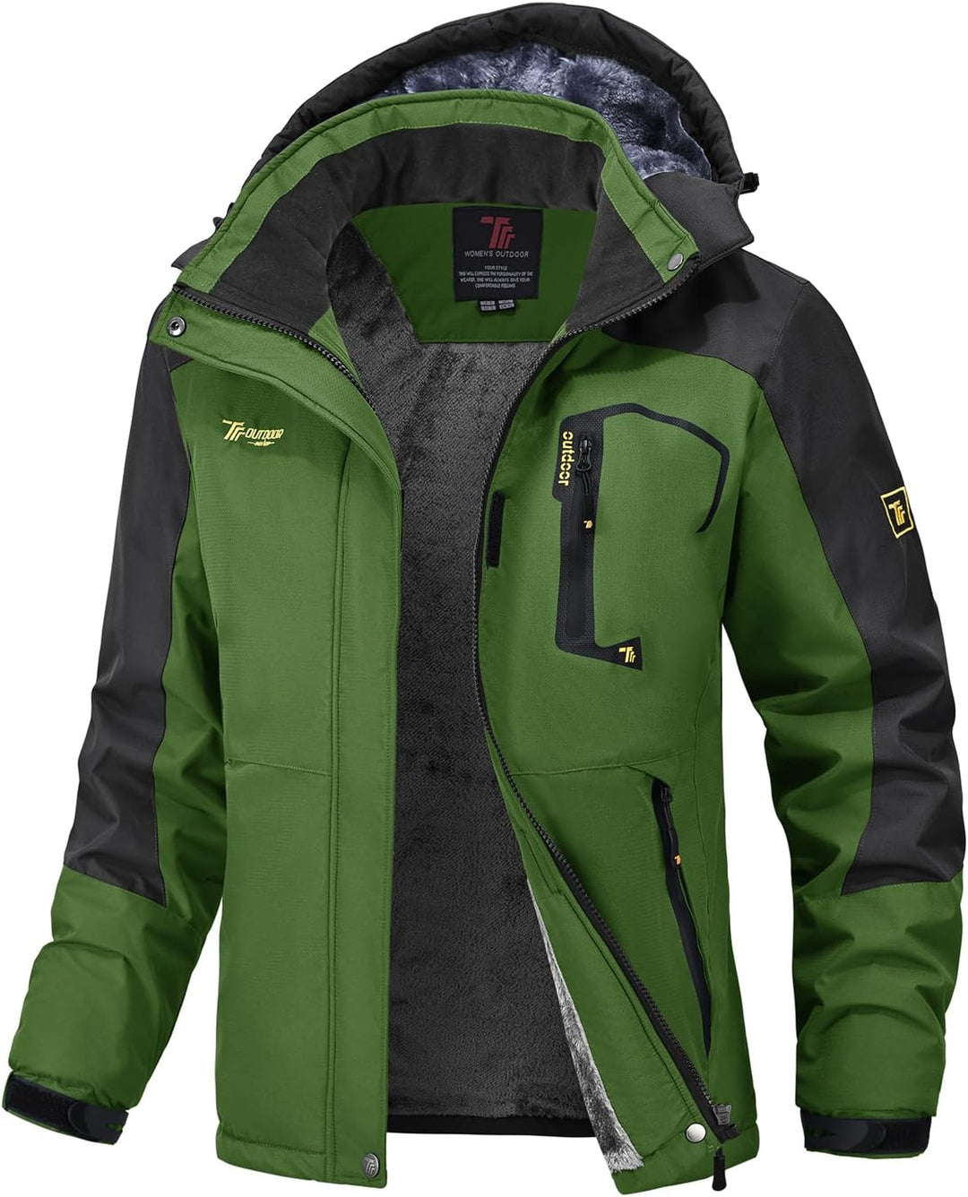 donhobo Damen Jacken Fleecejacke Winterjacke Wasserdicht Atmungsaktiv Verdickt Warm Winddicht Softsh
