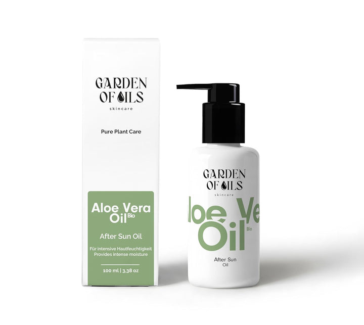 Bio Aloe Vera Öl - Garden of Oils - Made in Germany - Hochwertiges Körperöl - Perfekt für strapazier