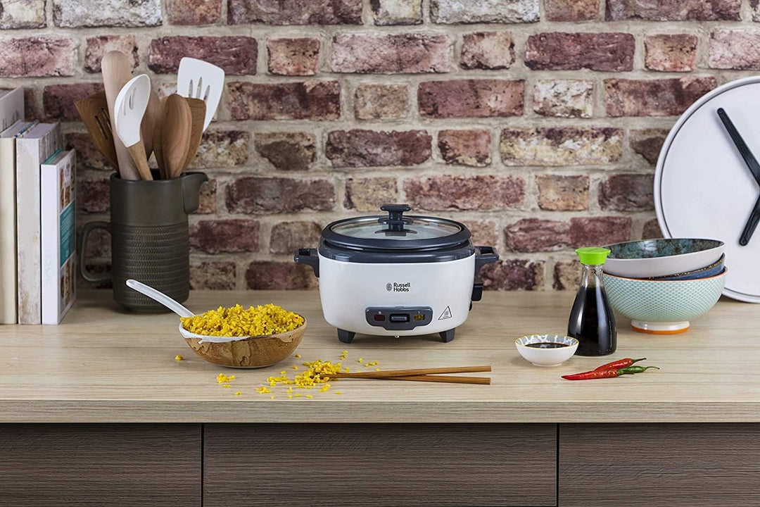 Russell Hobbs [UK-Version] 27030 Medium Reiskocher, metall, weiss, M