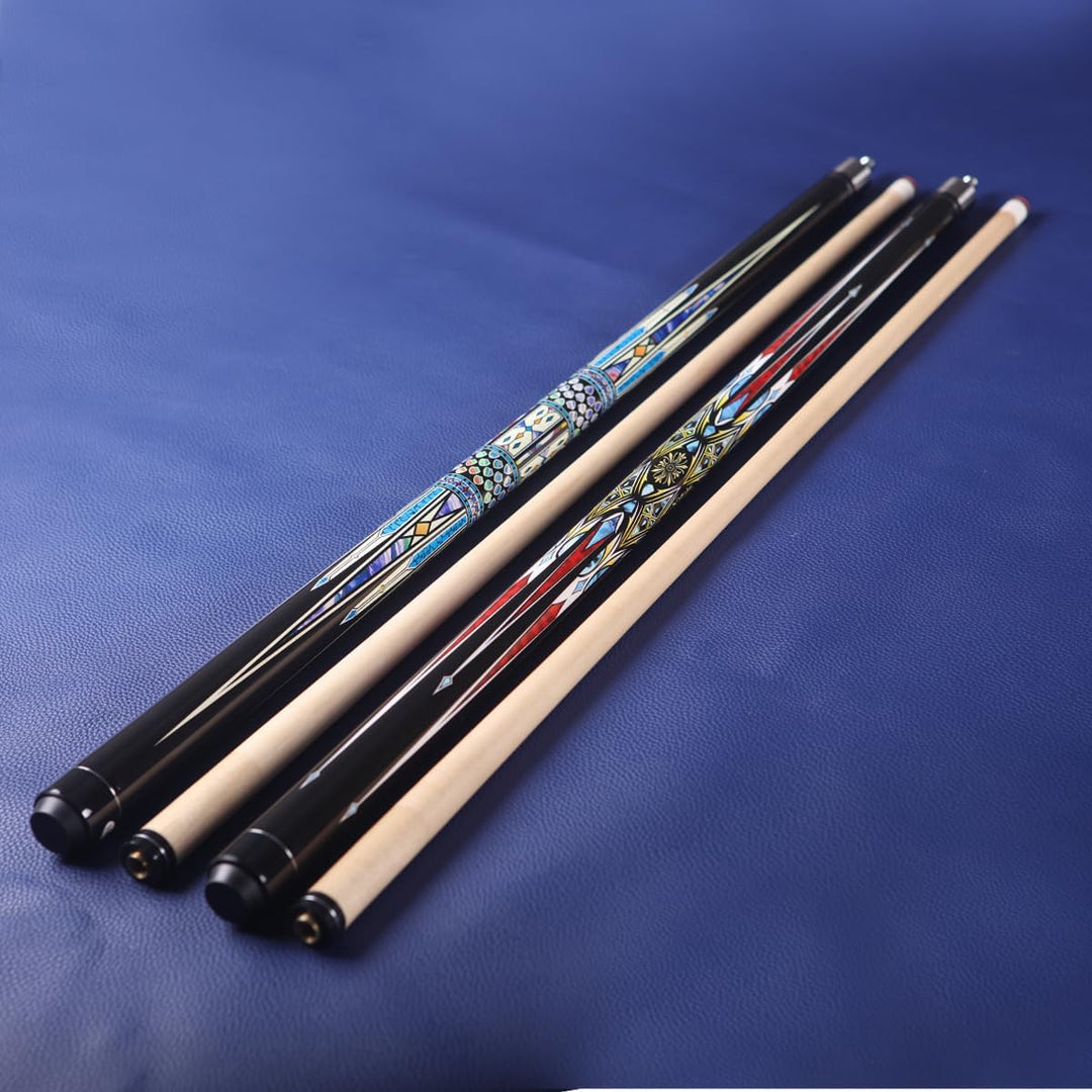 58 Inch13mm 19oz/20oz Maple Billiard Stick Pool Cue Set, Canadian Maple Professional Billiard Pool C