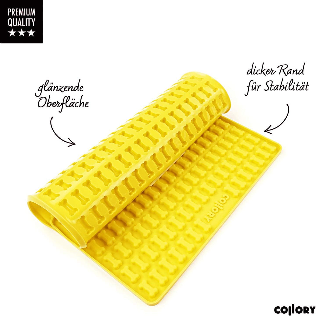 Collory® Mini Knochen (2cm) Silikon Backmatte, Backform für mini DIY Hundekekse und Leckerlis, Knoch