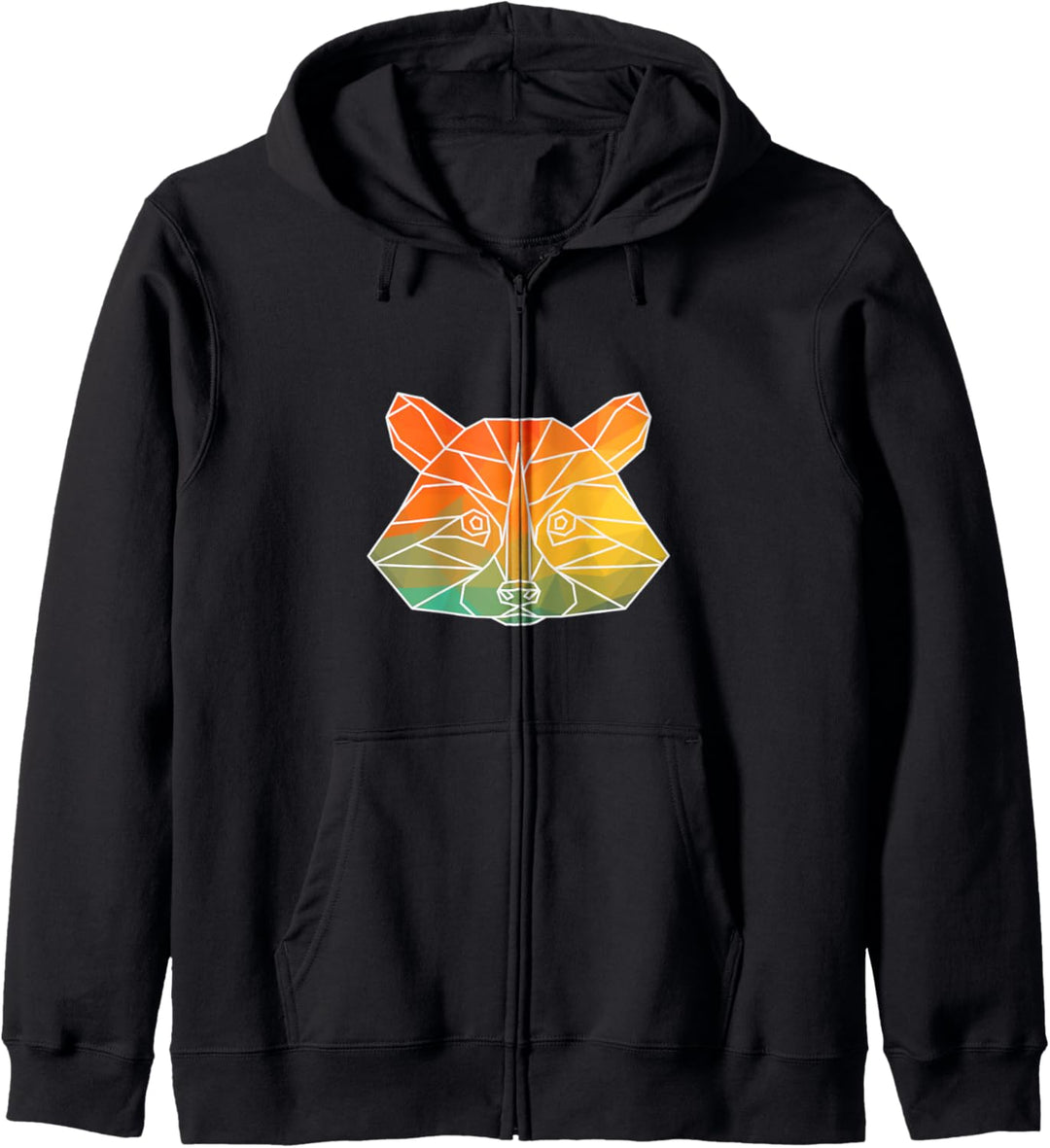 raccoon Silhouette Watercolor Gift Kapuzenjacke