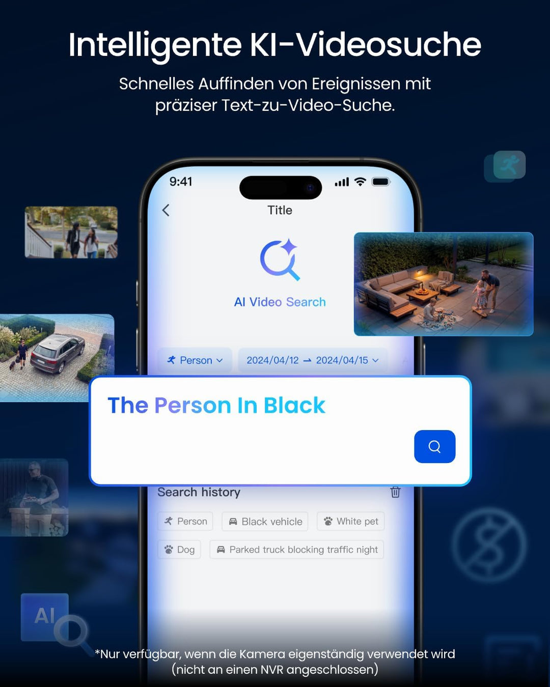 Reolink Dreifachobjektiv PoE Sicherheitskamera für den Aussenbereich, 10MP 180° Panorama & 4K PT mit