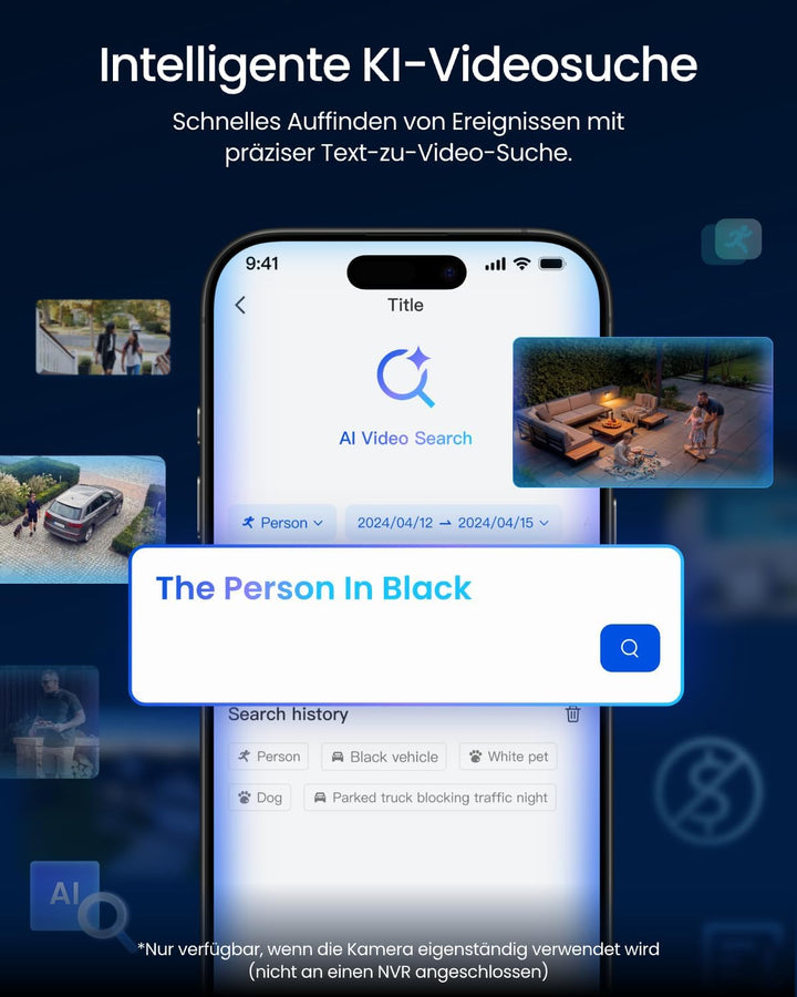 Reolink Dreifachobjektiv PoE Sicherheitskamera für den Aussenbereich, 10MP 180° Panorama & 4K PT mit
