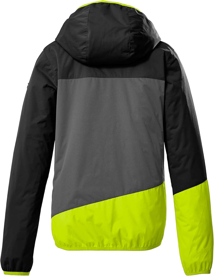 Killtec Jungen Kos 223 Bys Jckt 2-Lagen-Funktionsjacke/Outdoorjacke mit Kapuze, 140 Schwarz