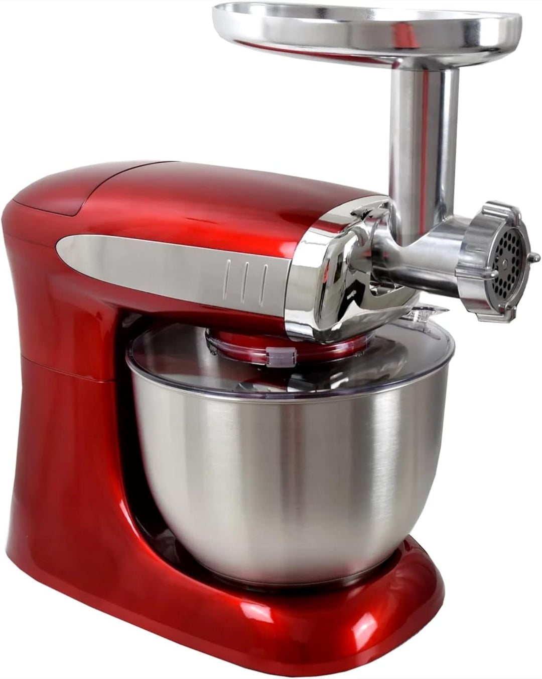 Syntrox Germany Küchenmaschine Deluxe Fleischwolf & Mixer, Rührmaschine mit Zubehör, Vielseitige Koc