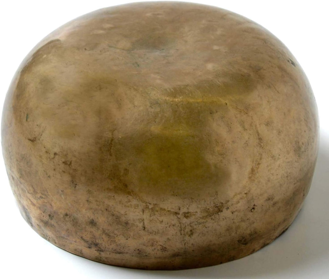 BUDDHAFIGUREN/Billy Held Tibetische Khobre Klangschalen Set mit Zubehör, Metall, golden, 550-600g, 3