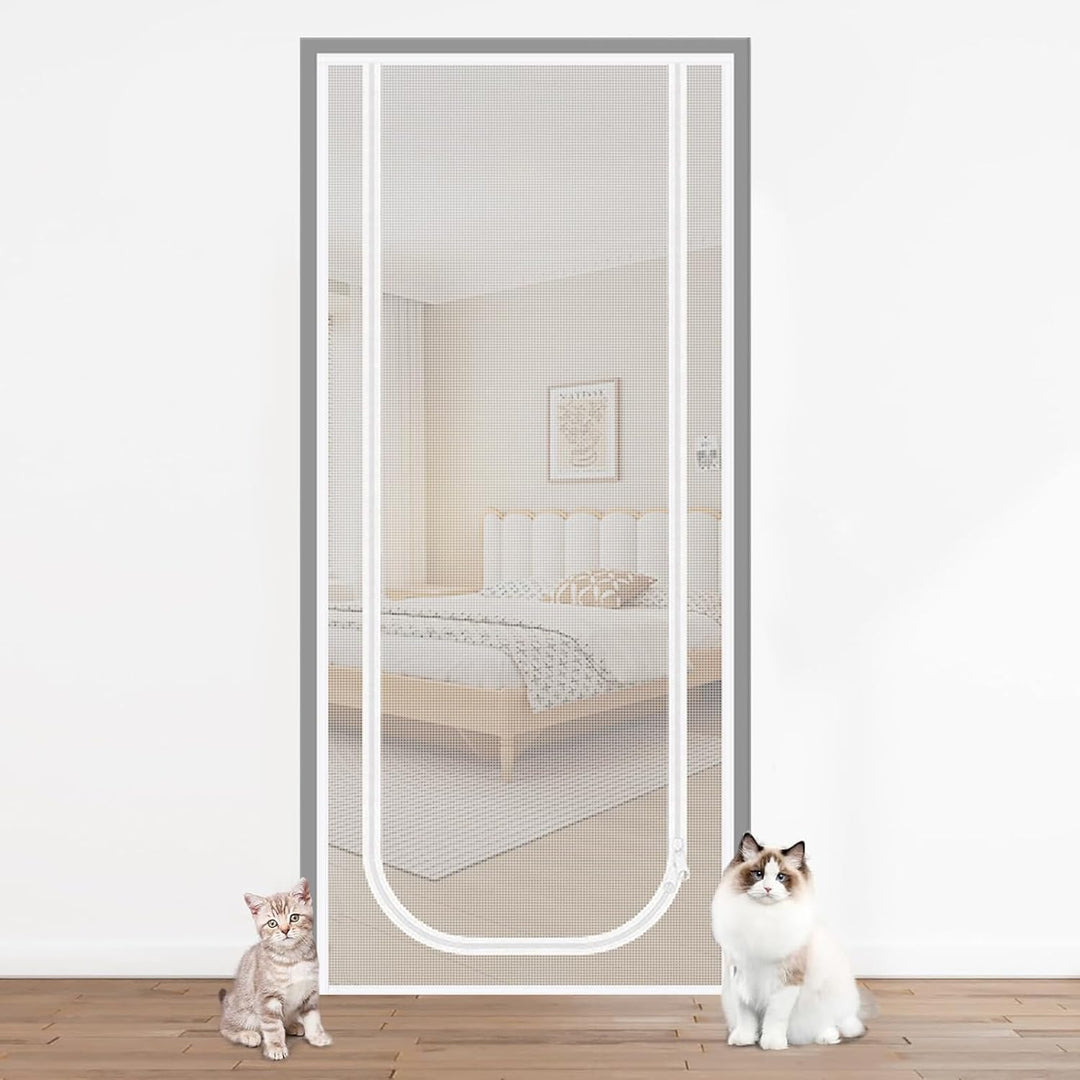 Katzen Bildschirmtür | Cat Proof Door Screen | Heavy Duty Mesh Doors Screens Net für Katzen mit dopp