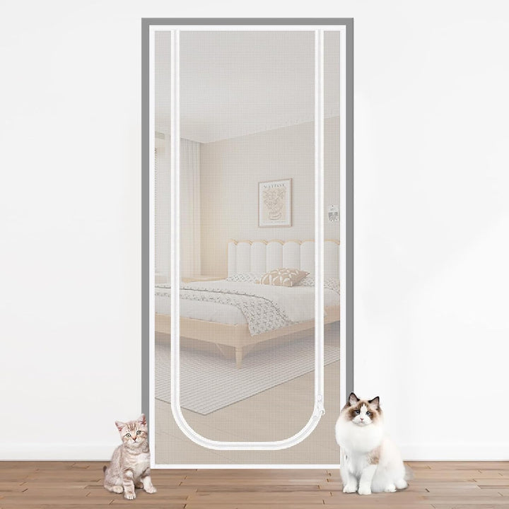 Katzen Bildschirmtür | Cat Proof Door Screen | Heavy Duty Mesh Doors Screens Net für Katzen mit dopp