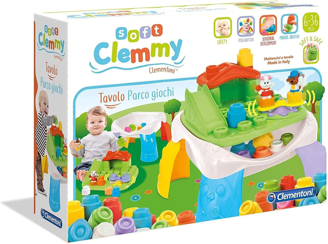Clementoni 14829 Soft Clemmy Tavolo Parco Giochi, Multicolore, XL