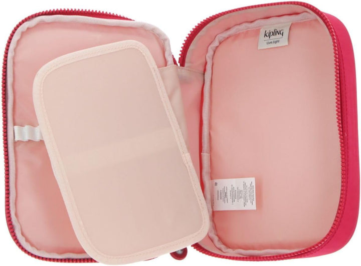 Kipling 100 PENS, Grosses Federmäppchen für bis zu 100 Stifte, 21 cm, 1.5 L, True Pink, True Pink