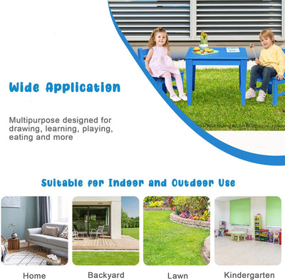 LIFEZEAL Kindertisch, Tisch für Kinder, Maltisch aus Holz, Kleiner Tisch, Robust & Langlebig, Kinder