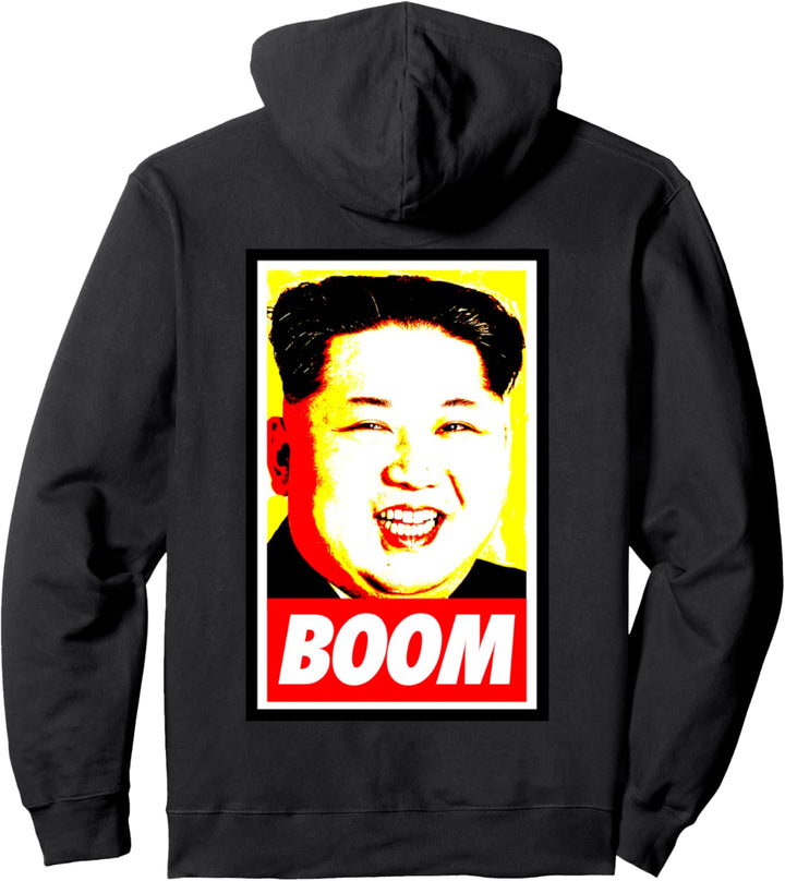 Kim Jong Un Boom - Gelb Rot Pullover Hoodie