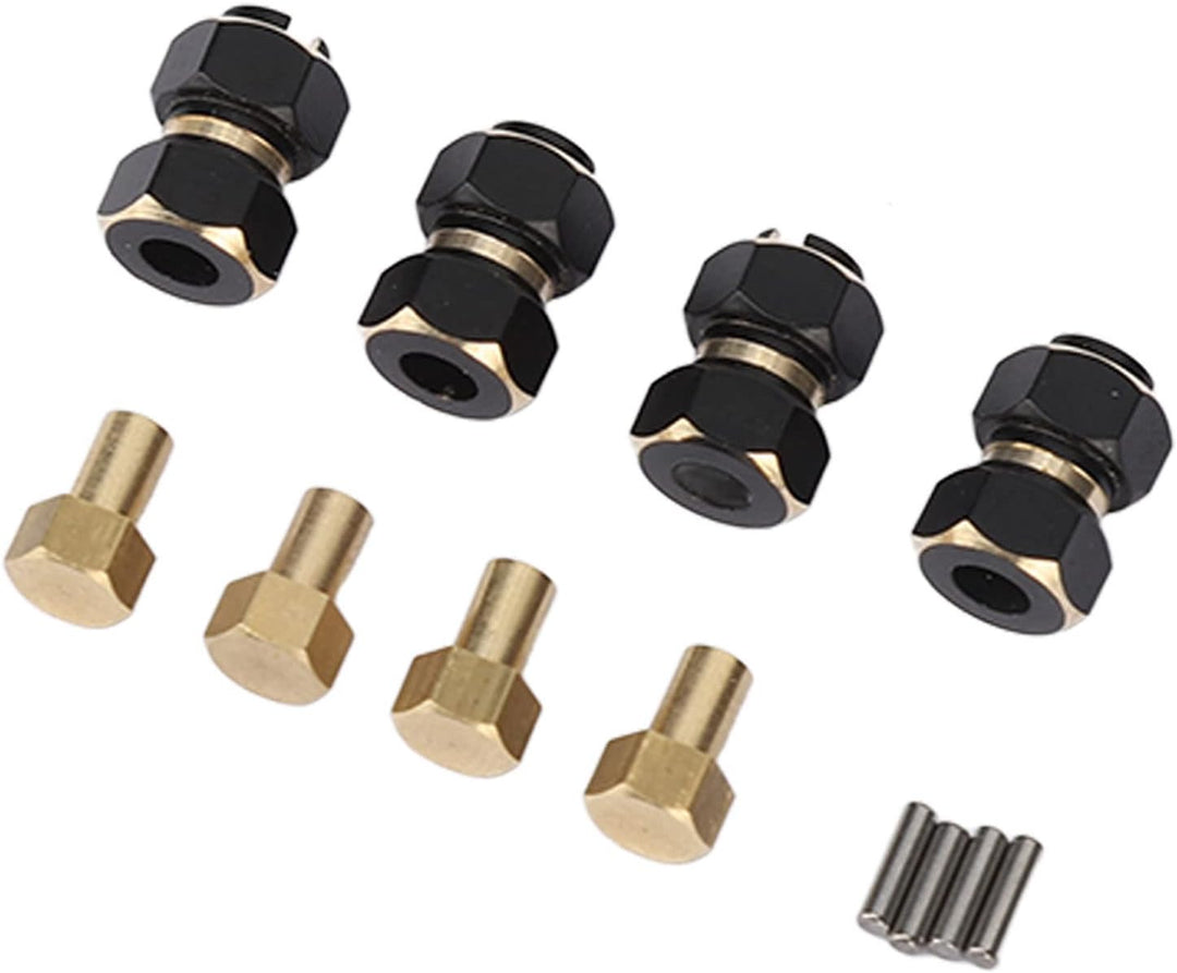 VGEBY 4PCS RC Sechskantnabe, Hochfeste Messing-RC Sechskantnabenverlängerungsadapter für 4m 1/18 RC