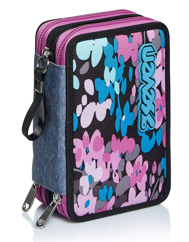 Federmäppchen SEVEN, Mäppchen, mehrfarbig, Federtasche für Schreibwaren, Etui mit Stiften, Kugelschr