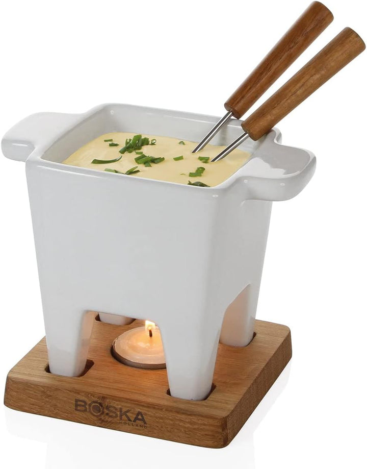 Boska Tapas Fondue Bianco - 300 ml - geeignet für Käsefondue 13 x 13 x 14 cm, 13 x 13 x 14 cm