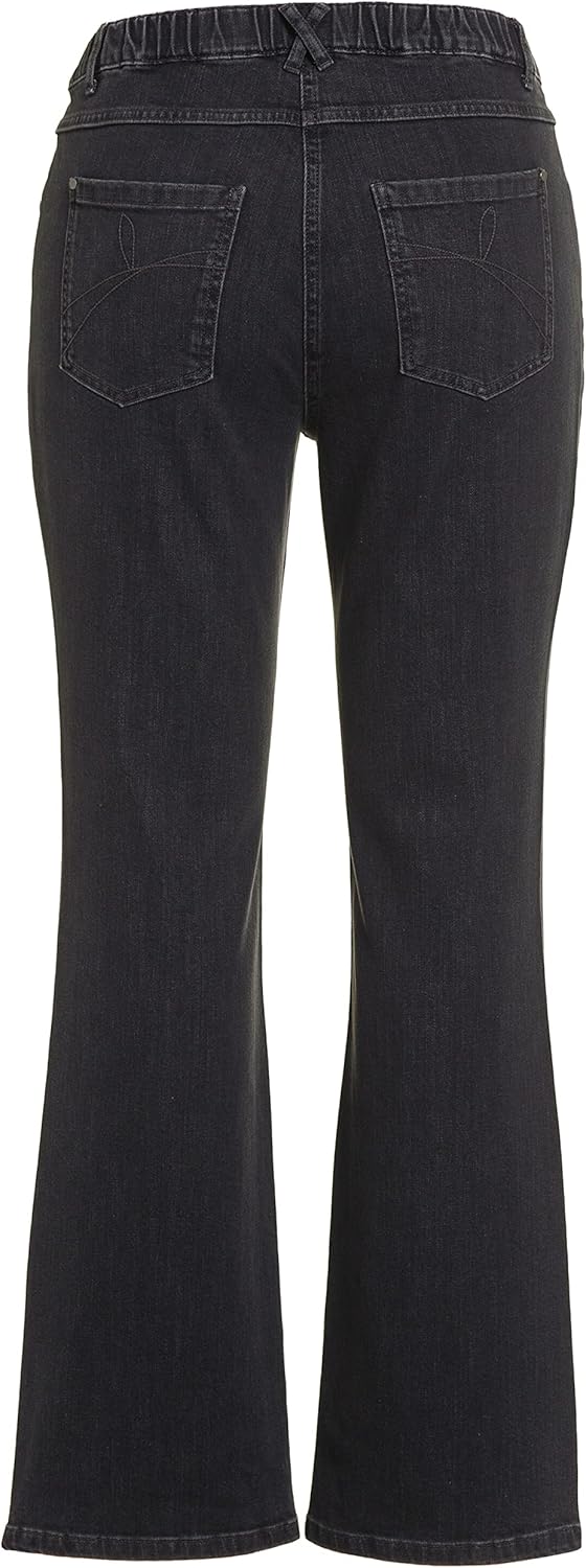 Ulla Popken Damen Jeans Bootcut Denim 47W / 32L Blau, 47W / 32L Blau