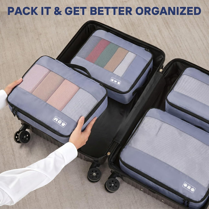 MURISE Koffer Organizer 8 Stück, Packing Cubes für Urlaub und Reisen, Packwürfel Packtaschen für Kof