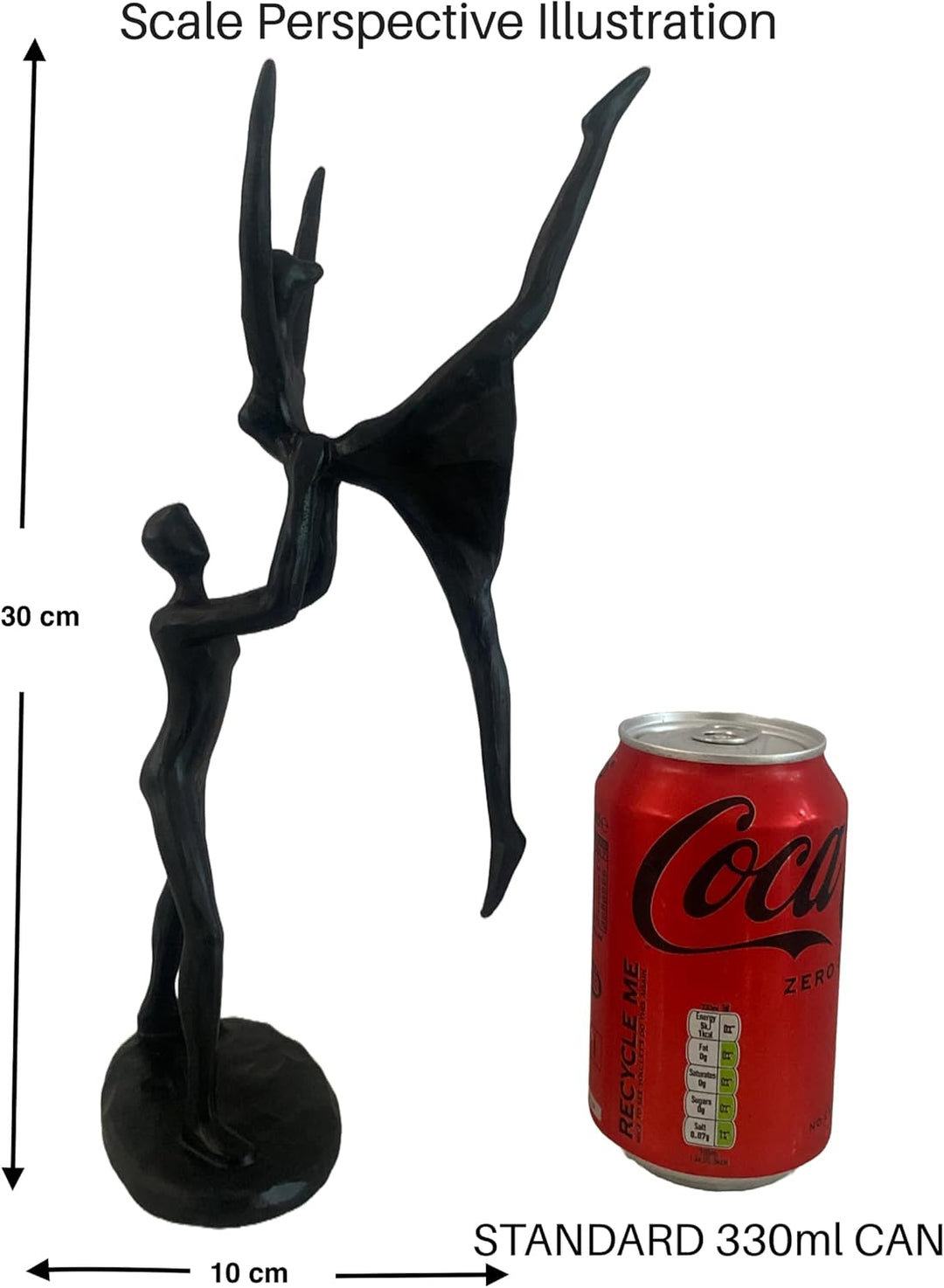 Tanzlift-Skulptur, männliche Tänzerin hebt seine Partnerin, Polyresin, Skulptur für Ehefrau, Ehemann
