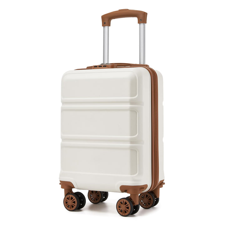 KONO Koffer Trolley Reisekoffer aus ABS+PC – Leichter Hartschalenkoffer mit 4 Zwillingsrollen und TS