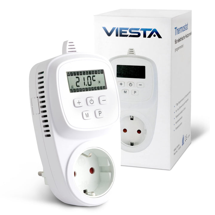 VIESTA TH12 Thermostat Thermostatstecker Steckdosenthermostat für Infrarotheizung Heizpaneele Heizun