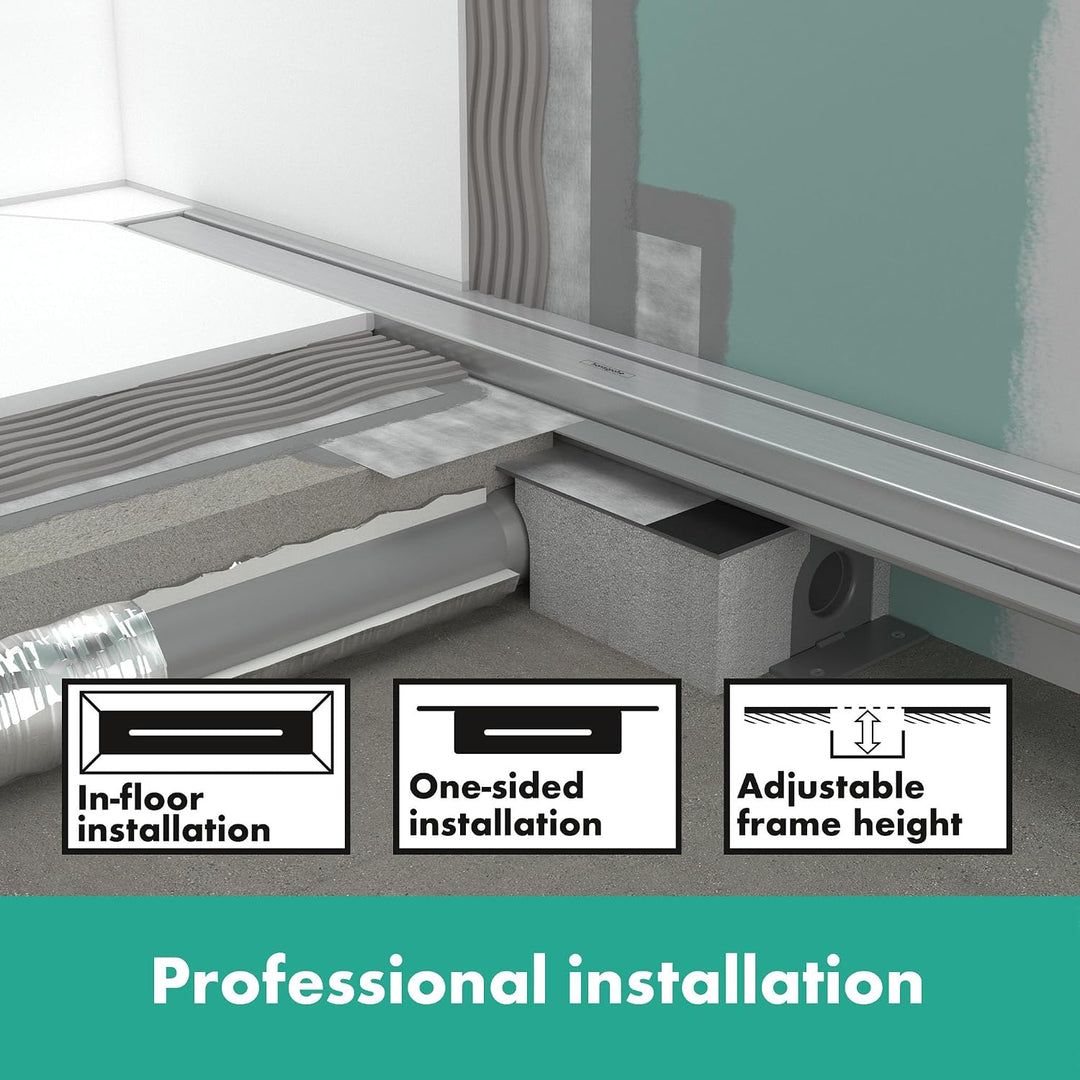 hansgrohe uBox universal Komplettset (Installationsset + Grundkörper) 1000mm für flache Installation