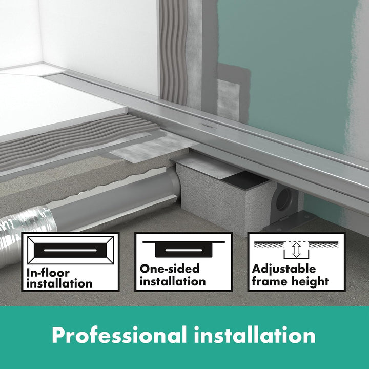 hansgrohe uBox universal Komplettset (Installationsset + Grundkörper) 1000mm für flache Installation