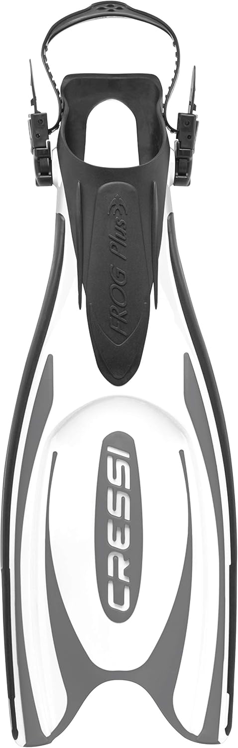 Cressi Frog Plus Tauchflossen Erwachsene M/L (41/44) Schwarz/Weiss, M/L (41/44) Schwarz/Weiss