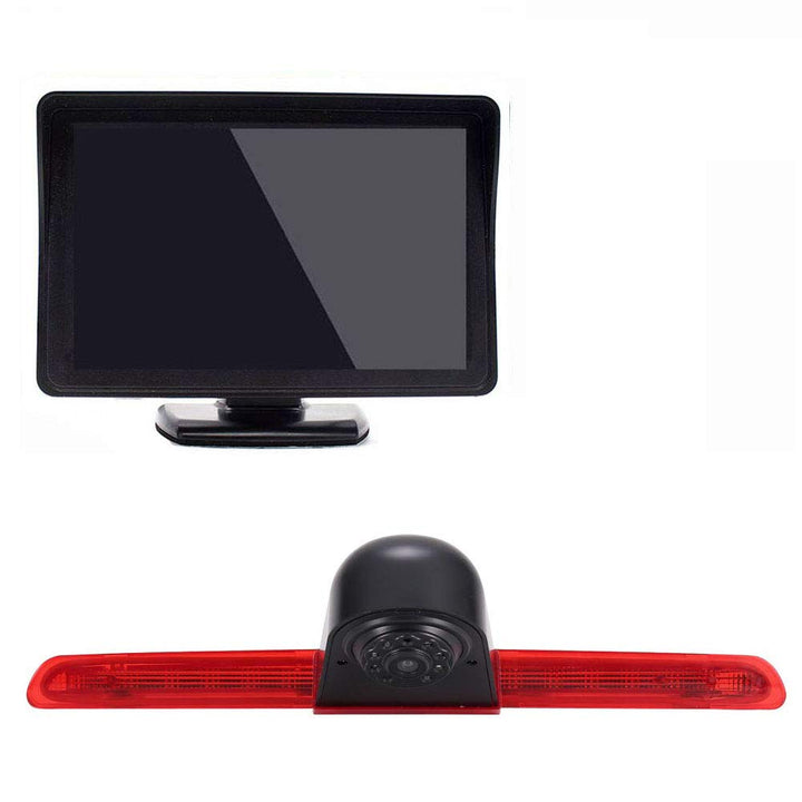 【4.3 Zoll TFT LCD HD Monitor + Rückfahrkamera Set】 Heckklappe dritte 3.Bremsleuchte Rückfahrkamera W