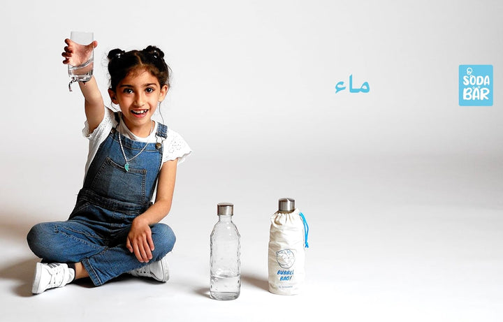 Glasflasche (Doppelpack) für Wassersprudler (SodaStream*,Aarke*,uvm.) 0,7 l mit TWIN SECURE