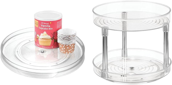 iDesign Küchenorganizer, grosser Drehteller, BPA-frei, transparent & 56600 Küchen Organizer, grosser