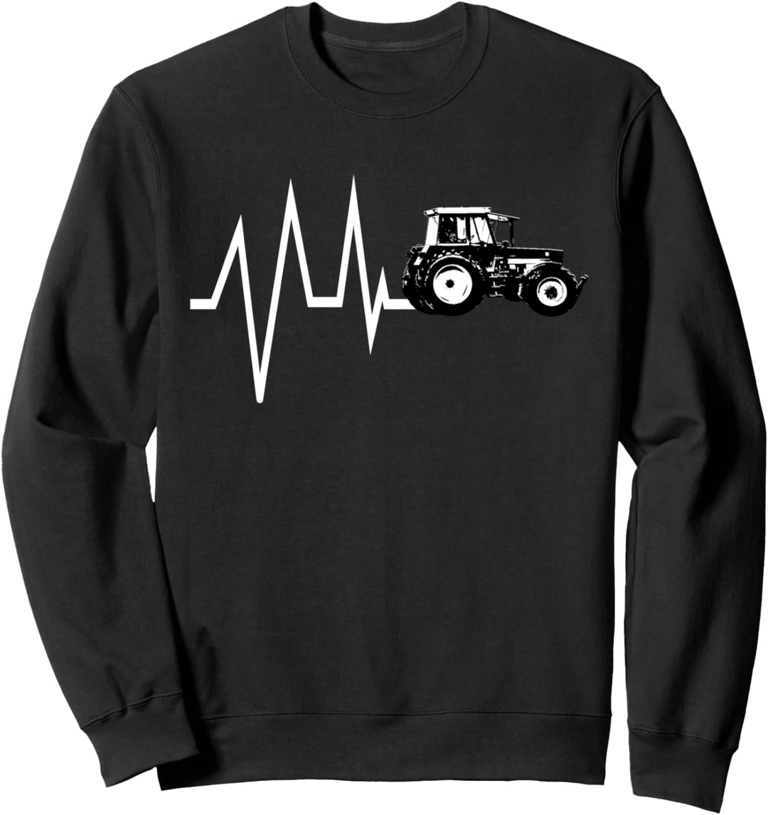 Traktor Landwirt Bauer Landwirtschaft Herzschlag Trecker Sweatshirt