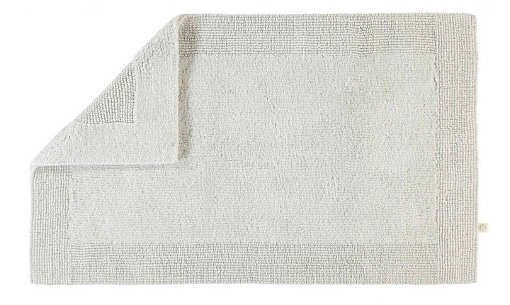 Rhomtuft Baumwoll-Badteppich 70x130cm hellgrau