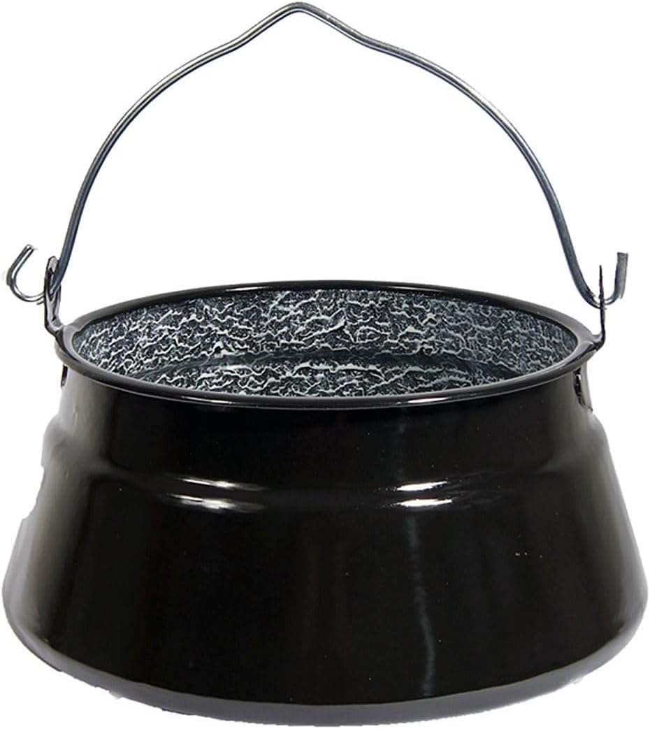 Set Ungarischer Fischsuppekessel Emaille 25 Liter + Gratis Schöpflöffel Fischkessel Suppenkessel kon