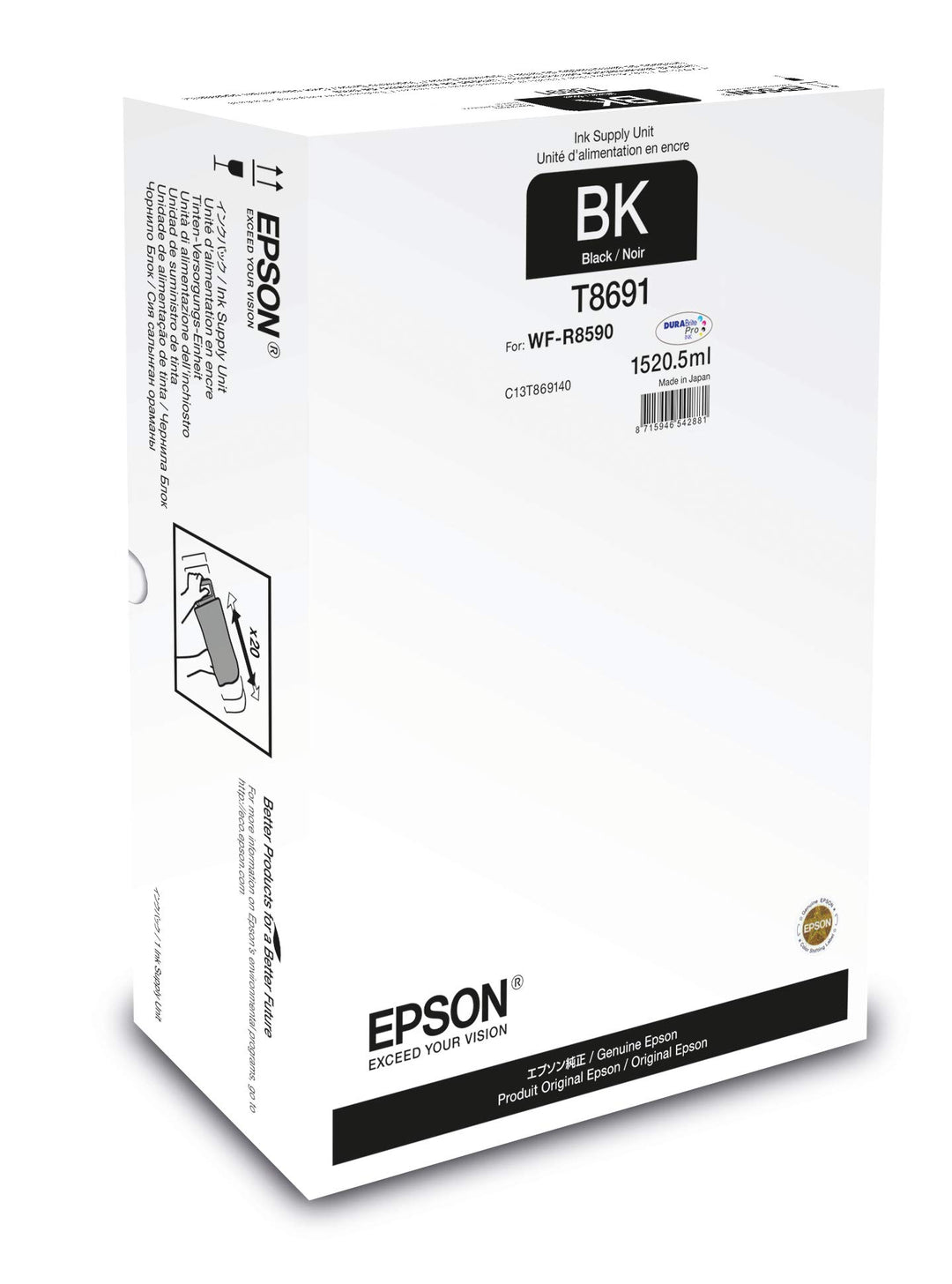 Epson C13T869140 passend für WFR8590DTWF Tinte schwarz 1520,5ml, XXL