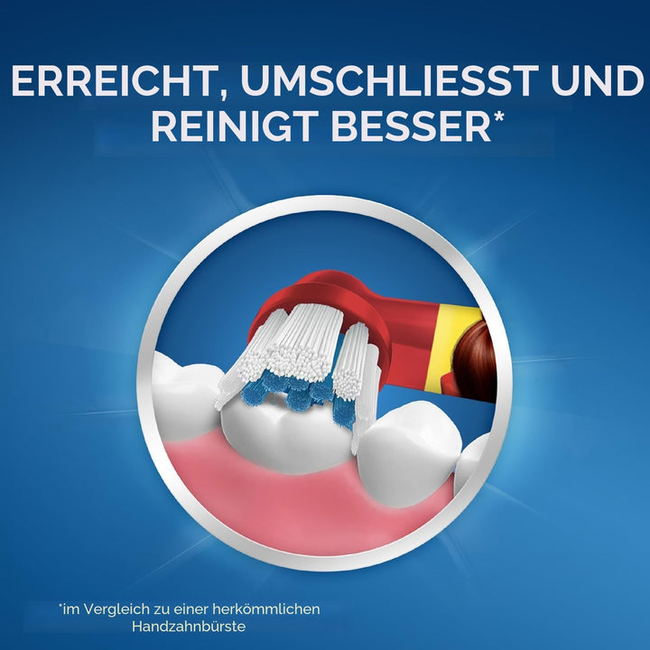 Oral-B Pro Kids Aufsteckbürsten für elektrische Zahnbürsten, Disney Star Wars, 4 Stück, entworfen fü
