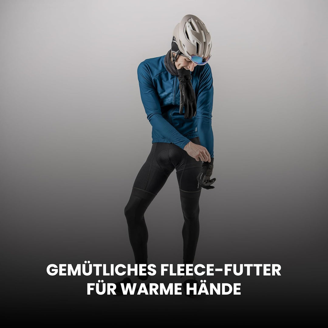 GripGrab Windster 2 Winddichte Winter Fahrradhandschuhe Gepolstert Gefüttert Thermo Touchscreen Rads