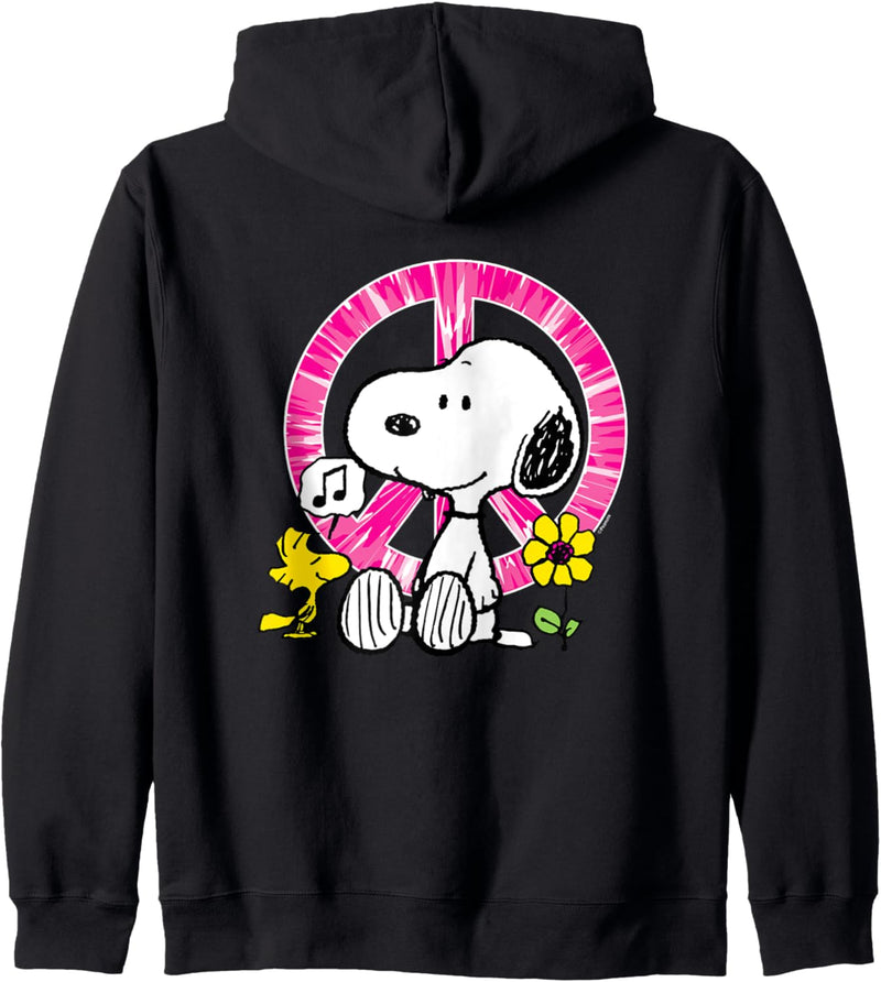 Peanuts – Snoopy Woodstock Peace Schild Kapuzenjacke